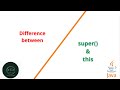 difference between this and super keyword | this and super keyword | malayalam | Code eureka