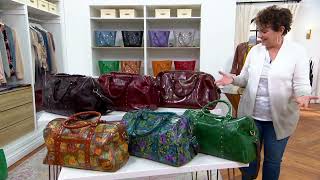 Patricia Nash Leather Milano Weekender on QVC