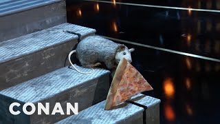 Washed-Up Celebrity Pizza Rat Makes A #ConanNYC Cameo | CONAN on TBS