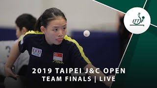 Team Finals - 2019 ITTF Taipei J&C Open | LIVE