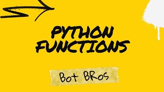 Master Python Functions – The Building Blocks of AI & Automation! #botbros #python #aichallenge