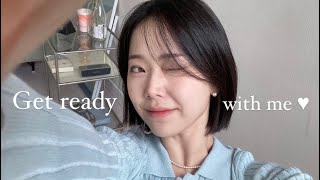 GRWM 요즘 하는 차분하고 부드러운 메이크업🫧 2년 전이랑 다른데, 뭘 하신 건가요?