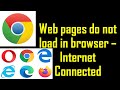 How to Fix Web Pages not Loading Issue? | Cannot Open Web Pages but Internet Connected solution