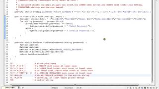 PASSWORD POLICY VALIDATION REGEX USING JAVA DEMO