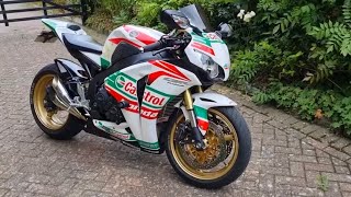 HONDA CBR 1000RR SC59 CASTROL EDITION JOHN CAMPBELL Exhaust System Sound (Walkaround, Cold Start)