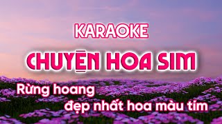 Karaoke CHUYỆN HOA SIM - Như Quỳnh | Beat gốc show Giao Lộ Thời Gian