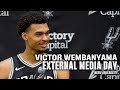 Victor Wembanyama's External Media Day Press Conference | 24-25 San Antonio Spurs