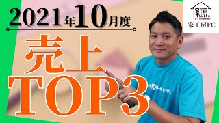 【家工房フランチャイズ】10月の売上高TOP3を発表！