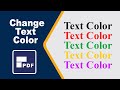 How to change text color in pdf using pdfelement