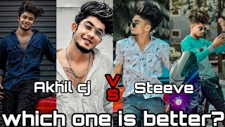 Akhil cj Vs Steeve Joseph | Akhil cj tiktok videos | steeve Joseph tiktok video | Akhil cj