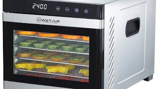 Сушилка для овощей и фруктов WetAir WFD-K650S - відео огляд