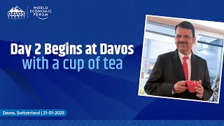 CM Devendra Fadnavis ENJOYING cup of TEA at Davos | World Economic World | Second Day at Davos 2025