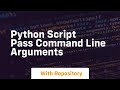 python script pass command line arguments