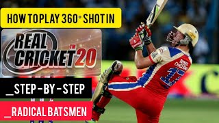 how to play mister 360 degree shot in real cricket | step-by-step | | Radical batsmen | #shorts