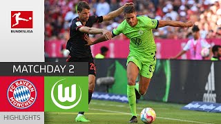 FC Bayern München - VfL Wolfsburg 2-0 | Highlights | Matchday 2 – Bundesliga 2022/23
