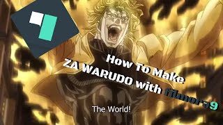 How to Make ZA WARUDO In Filmora9