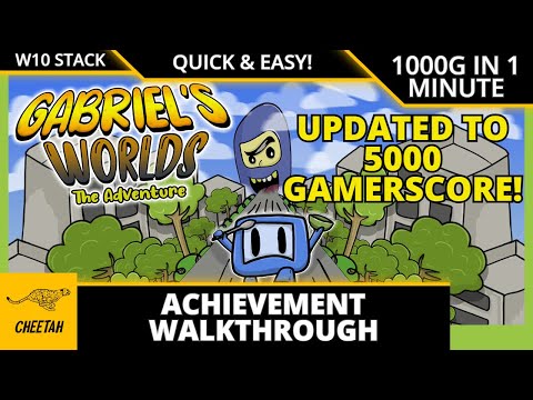 Gabriel's Worlds – UPDATED TO 5000G! Achievement Walkthrough 1000G IN 1 MINUTE XBOXWIN