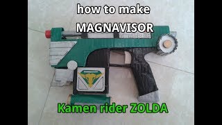 チュートリアル作り方機召銃マグナバイザー - TUTORIAL: homemade MAGNA VISOR (how to make) - kamen rider ZOLDA - 仮面ライダーゾルダ