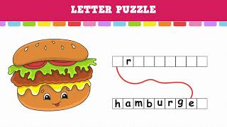 Letter Puzzle - Learning Video for Kindergarten