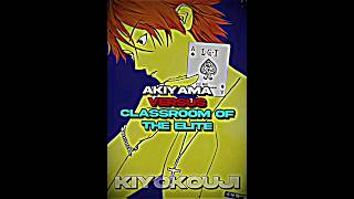 Akiyama vs Classroom of the elite in Outsmarting | Liar game vs Cote | Akiyama vs Ayanokoji | #anime