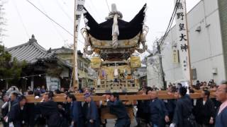 北条節句祭　宵宮　御旅町　大日堂前　屋台練り歩き　その２