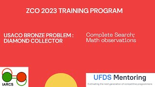 Diamond Collector (USACO Bronze) - Complete Search; Math