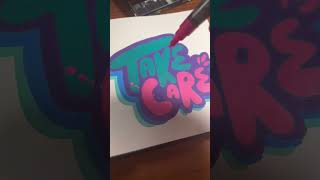 Satisfying Posca Marker ASMR 😌🔊 #shorts