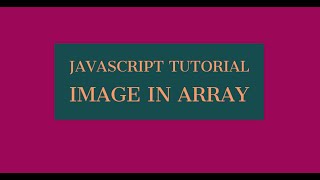How to create image array in JavaScript