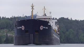 Tim S Dool making the turn at Johnson's Point on the St Mary's River south of Sault Ste Marie