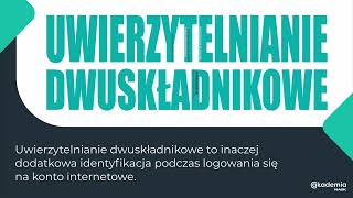 16. Czym jest uwierzytelnianie dwuskładnikowe? #CYBERREPETYTORIUM