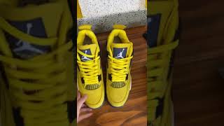 First Looking Newest Air Jordan 4 Retro Ls Lightning Tour Yellow