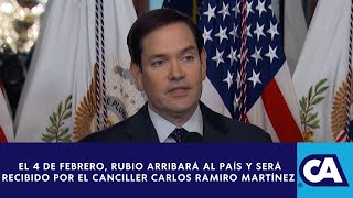 Marco Rubio Visitará el País el Próximo 4 y 5 de Febrero