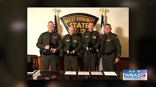 WVSP troopers honored for life-saving actions