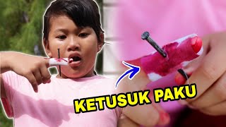 ADUH TANGAN CHIKA KETUSUK PAKU SAKIT | CHIKAKU CHANNEL