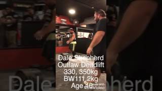 Dale Shepherd 350kg at 2017 Outlaw Deadlift for Cash Challenge