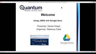 Using Jaws with Google Docs