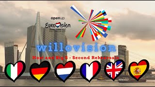 Eurovision 2021 REACTION Big 5 + Netherlands 2nd Rehearsals 🇮🇹🇩🇪🇳🇱🇫🇷🇬🇧🇪🇸