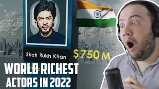 2022 RICHEST ACTORS IN THE WORLD (How many are from India?) - PRODUCER REACTS
