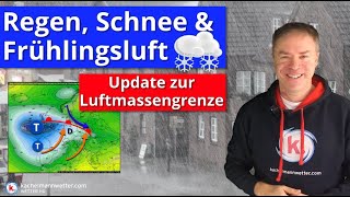 Schnee bis runter und viel Regen - Alles zur Luftmassengrenze in den nächsten Tagen