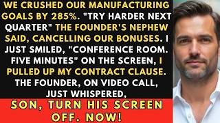 I Triggered a Hidden Contract Clause to Destroy the Founder's Nephew Corporate Revenge.