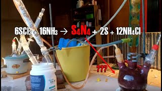 Making S4N4 Part 1 (SCl2 + NH3)