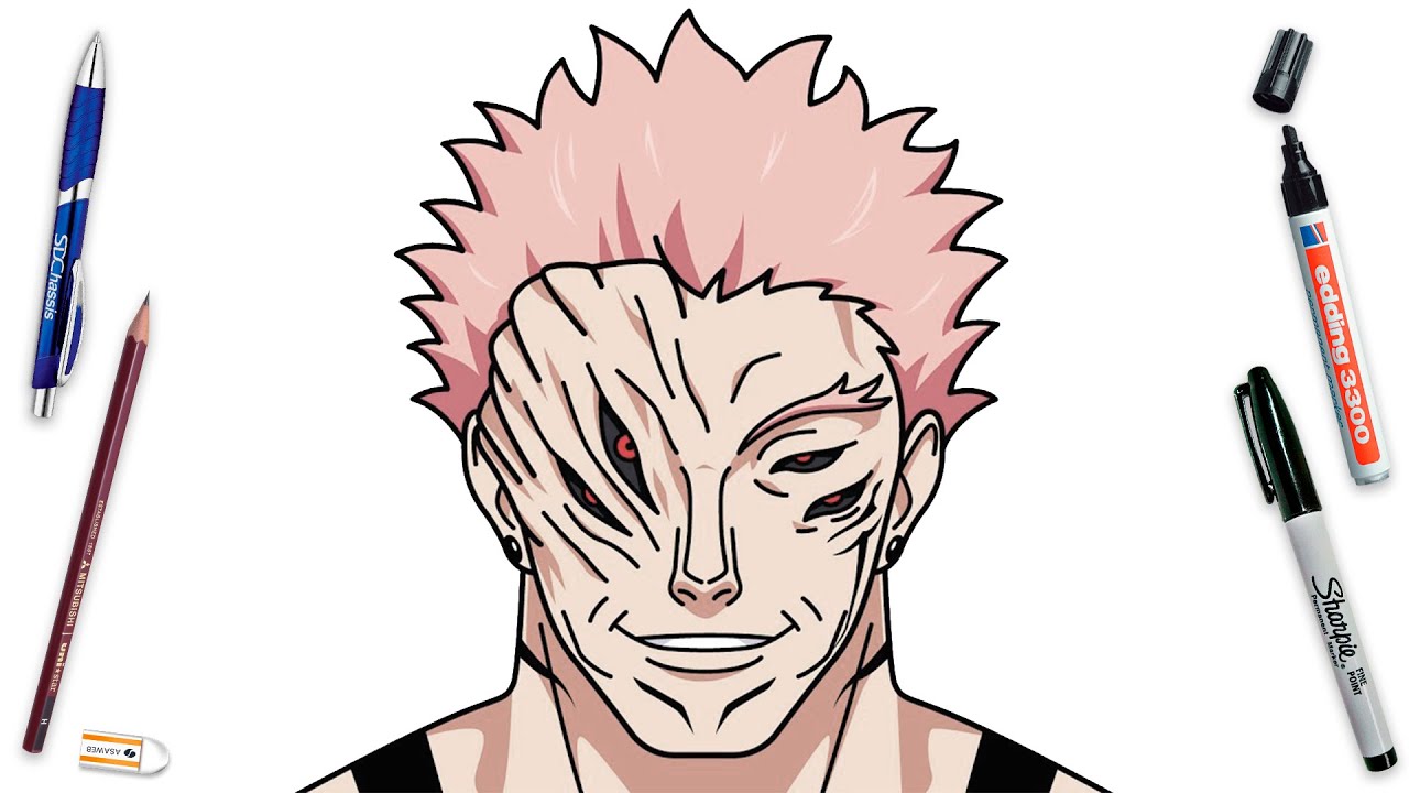 How To Draw Sukuna Easy Step By Step True Form Of Sukuna Jujutsu Kaisen ...