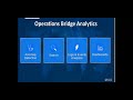 operations bridge analytics aiops demonstration