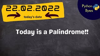 Palindrome Check Function| Python Bytes
