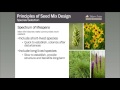 designing seed mixes for native habitat