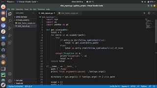 Python Linux Script to Generate a Disk Usage Report