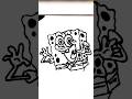 SpongeBob SquarePants Art | How to draw SpongeBob SquarePants step-by-step #shorts #youtubeshorts