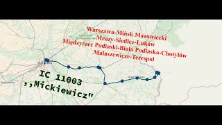 Warszawa Wschodnia-Terespol I IC 11003 ,,Mickiewicz\