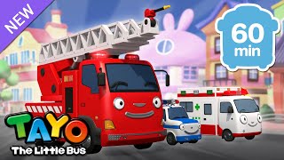 Tayo Rescue Team Best Songs Compilation | Fire truck Police Car Ambulance Song | Tayo the Little Bus