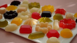 ジュースと果汁で作る宝石みたいなグミ | Home made Gummy Candies